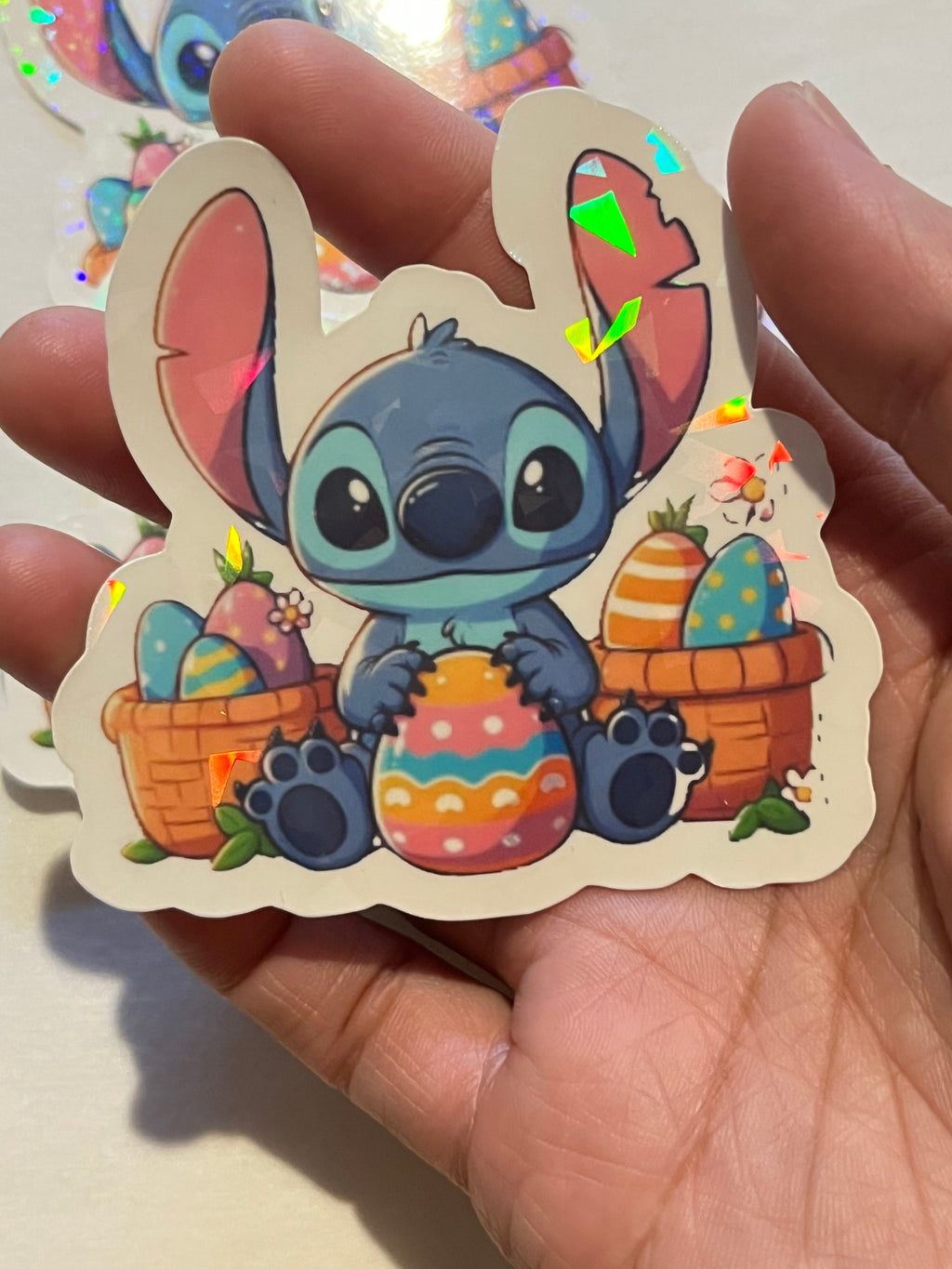 Stitch Easter Egg Sticker