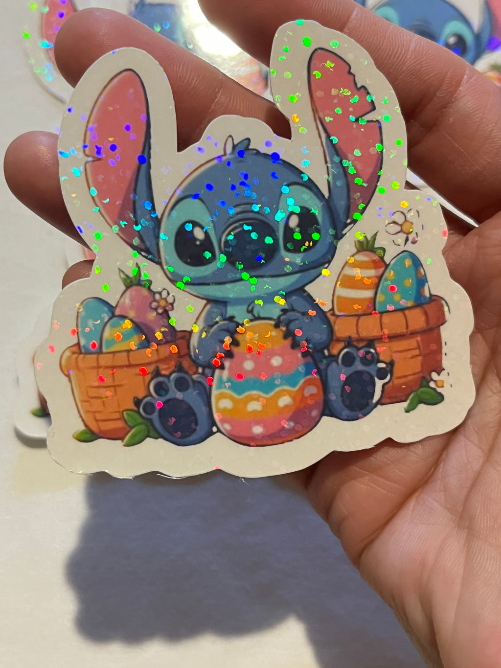 Stitch Easter Egg Sticker