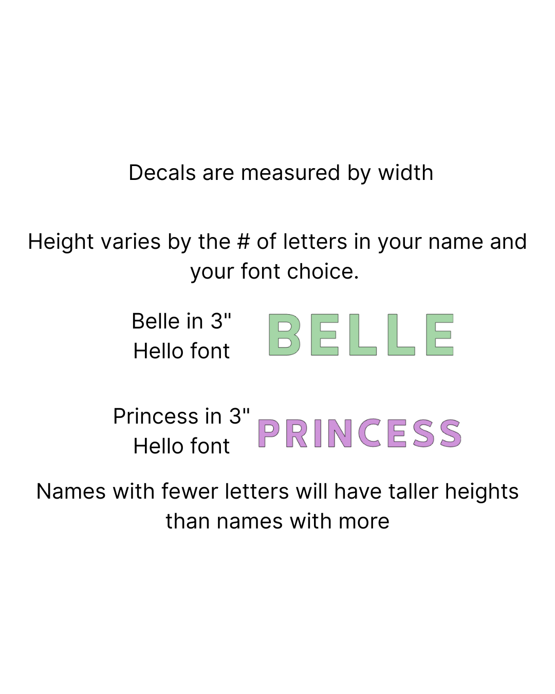 Custom Vinyl Name Decals | Bridesmaid | Birthday | Gift Tags | Wedding