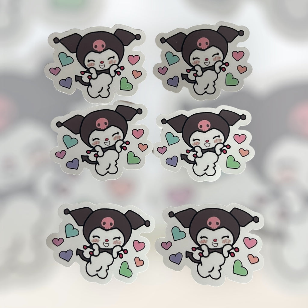 Kuromi in Love Sticker