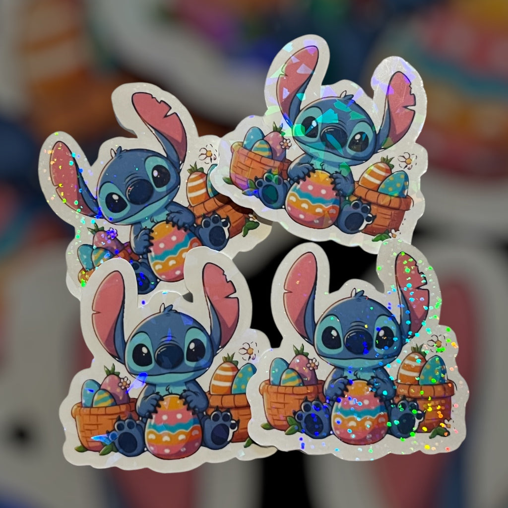 Stitch Easter Egg Sticker