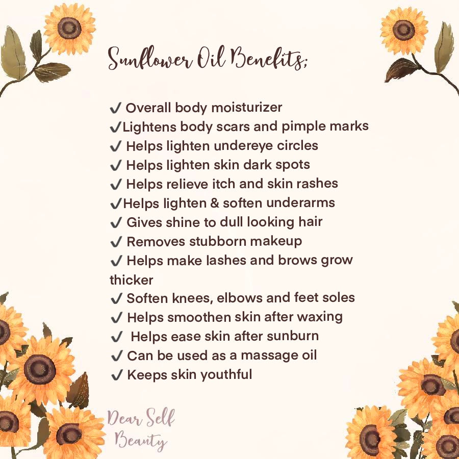 Dear Self Beauty Sunflower Oil